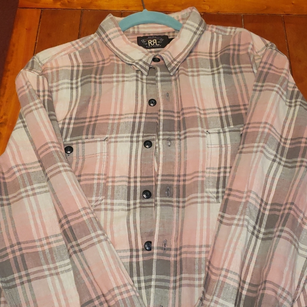 Ralph Lauren Men's XL Plaid LS Casual Dress Shirt